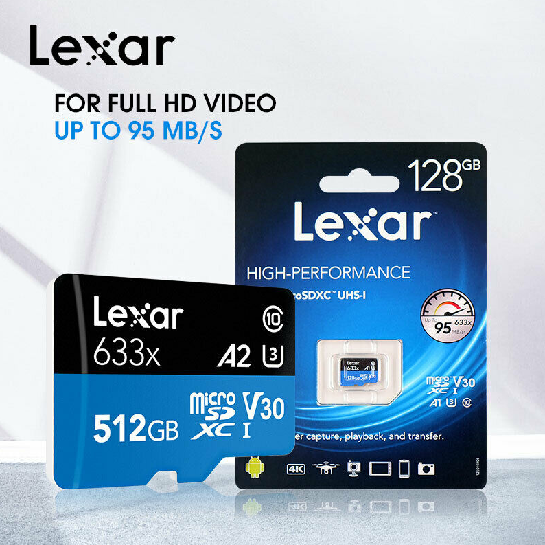 Lexar Micro SD XC Cards of 128GB Capacities