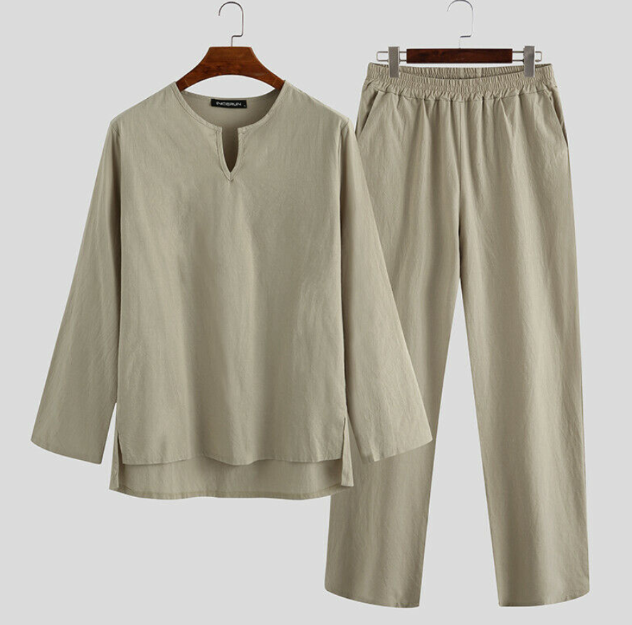 Pajamas men Leisure wear Men sleepwear Mens linen pants