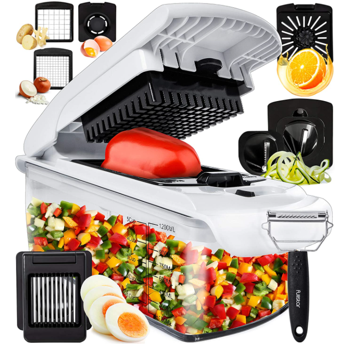 Salad Chopper Vegetable Cutter Vegetable Spiralizer Vegetable Slicer Zoodle Maker Lemon Squeezer Egg Separator Egg Slicer